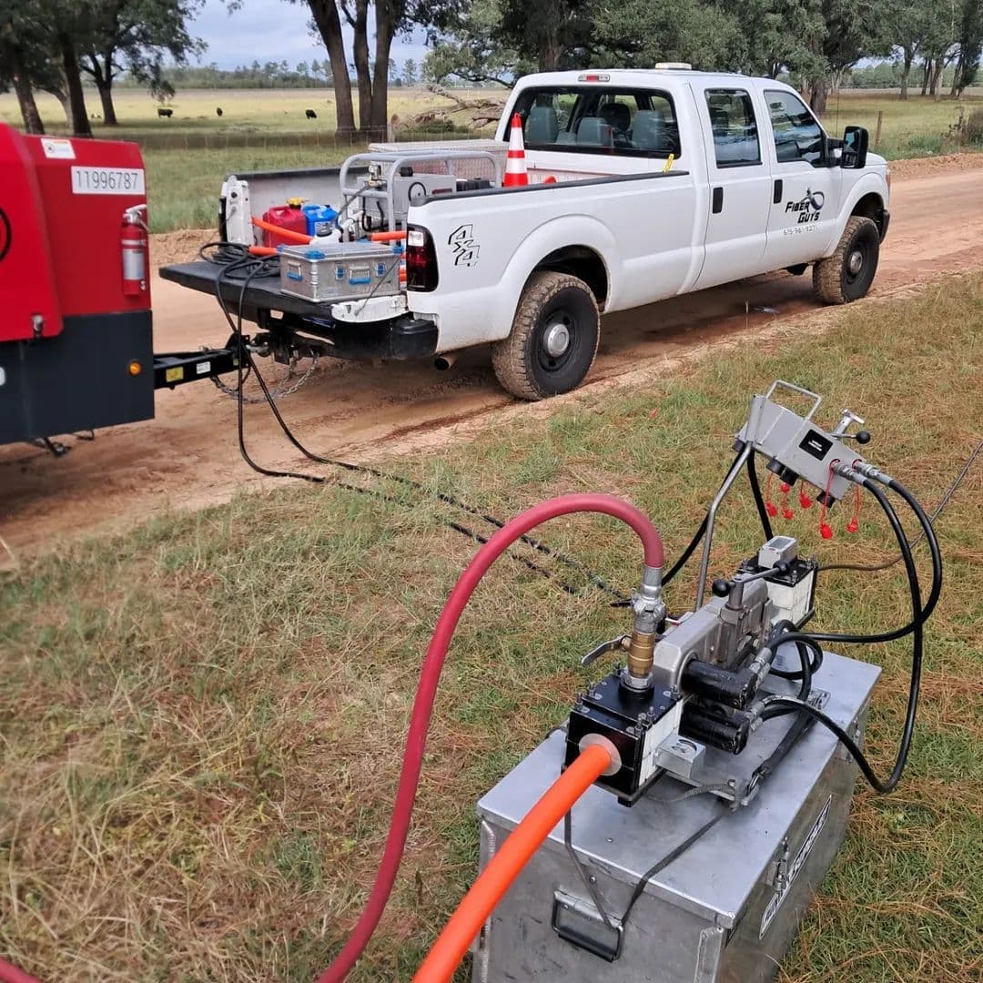 Superjet setup on rural run Georgia